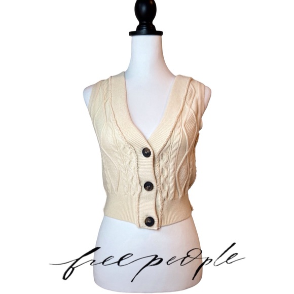 Free People Denson Cable Vest - Picture 2 of 11